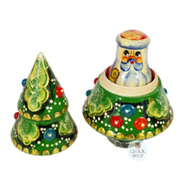 Christmas Tree Russian Dolls- 15cm (Set Of 4) image