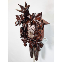 Bird & Squirrels 8 Day Mechanical Carved Cuckoo Clock 37cm By SCHNEIDER image