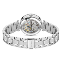 35mm Silver Automatic Womens Watch With Skeleton Dial By KENNETH COLE image