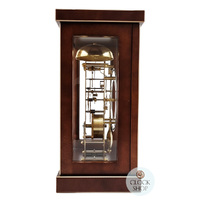 26cm Walnut Mechanical Table Clock With Bell Strike By HERMLE image