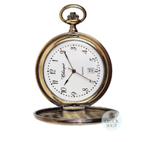 4.1cm Horse Gold Plated Pocket Watch By CLASSIQUE (Arabic) image