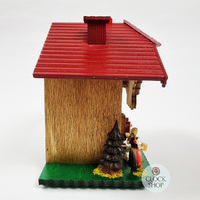 20cm Chalet Weather House With Beer Drinker & Maid By TRENKLE image