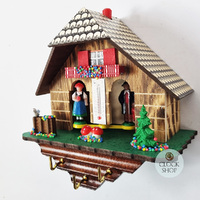17cm Chalet Weather House With Key Hanger By TRENKLE image