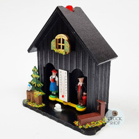 15cm Chalet Weather House In Black By TRENKLE image