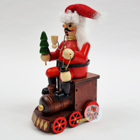 16cm Santa & Train German Incense Burner image