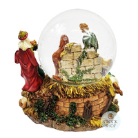 15.5cm Musical Snow Globe With Nativity Scene (Silent Night) image
