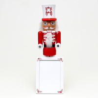 38cm Red & White Nutcracker With Photo Frame image