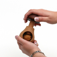 10cm Mushroom Shaped Nutcracker- Natural image