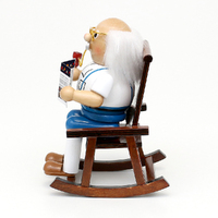 15cm Opa in Rocking Chair German Incense Burner image