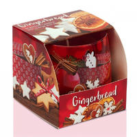 8.5cm Scented Gingerbread Christmas Candle- Assorted Scents image