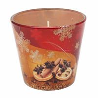 8.5cm Golden Christmas Scented Candle- Assorted Scents image