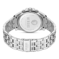 Chrono Lion Silver Watch With Black Dial By VERSACE image