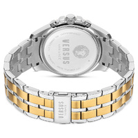 Chrono Lion Silver & Gold Watch With Silver Dial By VERSACE image