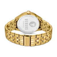 Colonne Gold Watch With Black Dial By VERSACE image