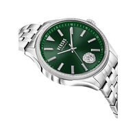 Colonne Silver Watch With Green Dial By VERSACE image