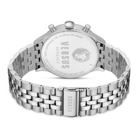 45mm Colonne Chrono Silver Mens Watch With Black Dial By VERSACE image