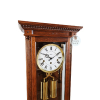 99cm Medium Oak 8 Day Mechanical Regulator Wall Clock With Westminster Chime By AMS image