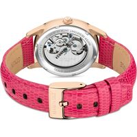 35mm Rose Gold Automatic Womens Watch With Skeleton Dial & Pink Leather Band By KENNETH COLE image