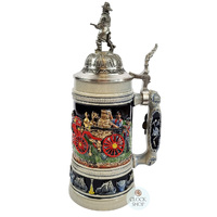 Firefighter Beer Stein With Firefighter Pewter Lid 0.75L By KING image