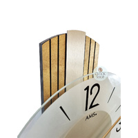 62cm Two Toned Gold Pendulum Wall Clock With Frosted Glass Dial By AMS image