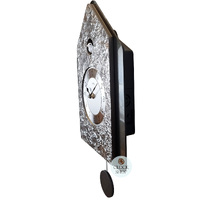 Stone Modern Battery Cuckoo Clock 34cm By AMS image