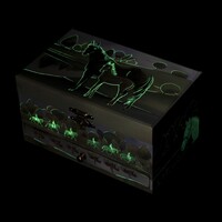 Green Horses Glow In The Dark Musical Jewellery Box (Beautiful Dreamer By F Steven) image