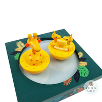 Giraffe Music Box With Spinning Figurines (Invitation to the Dance) image