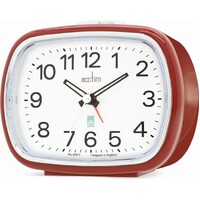 9cm Camille Red Analogue Alarm Clock By ACCTIM image
