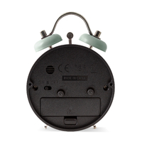 12cm Shefford Sage Green Double Bell Analogue Alarm Clock By ACCTIM image