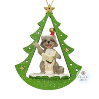 13cm Woodland Animal In Christmas Tree Hanging Decoration- Assorted Designs image