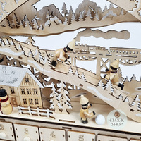 41cm Sking Fun LED Advent Calendar image