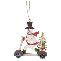 8cm Figurine on Scooter Hanging Decoration- Assorted Designs image