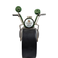 16.5cm Green Scooter Battery Table Clock By COUNTRYFIELD image