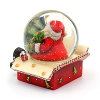 6.4cm Gift Box Figurine Snow Globe- Assorted Designs image