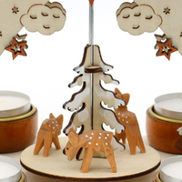 21cm Winter Deer Christmas Pyramid image