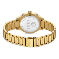 36mm Canton Road Crystal & Gold Womens Watch With Red Dial By VERSACE image