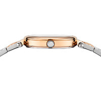 Los Feliz Rose Gold and Silver Bracelet Band Watch with Silver Dial By VERSACE image