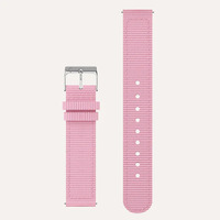 Silver Nightingale Nurses Watch with Rose Pink Dial + Pink Band image