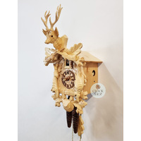 After The Hunt 1 Day Mechanical Carved Cuckoo Clock Natural 31cm By HÖNES image