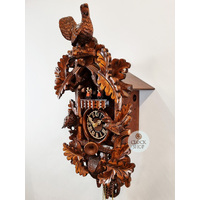 Birds & Grouse 1 Day Mechanical Carved Cuckoo Clock 47cm By HÖNES image