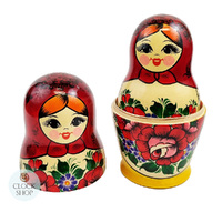 Kirov Russian Dolls- Red Scarf & Yellow Dress (Set Of 10) image