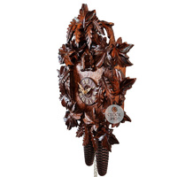 Leaves 8 Day Mechanical Carved Cuckoo Clock 51cm By SCHNEIDER image