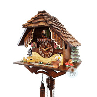 Beer Drinker Battery Chalet Cuckoo Clock 41cm By SCHNEIDER image