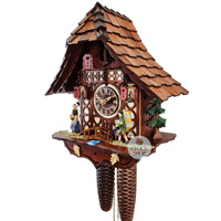 Clock Peddler 8 Day Mechanical Chalet Cuckoo Clock 33cm By SCHNEIDER image
