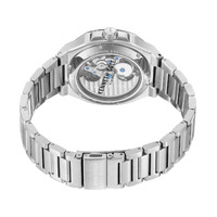 43.5mm Silver Automatic Mens Watch With Blue & Silver Skeleton Dial By KENNETH COLE image
