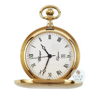 41mm Gold Unisex Pocket Watch With Pattern By CLASSIQUE (Roman) image