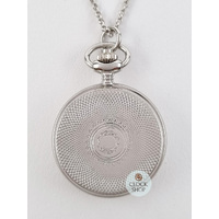 30mm Rhodium Womens Pendant Watch With Crest By CLASSIQUE (Roman) image