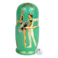Ballerina Russian Dolls- Green 11cm (Set Of 5) image