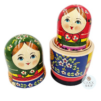 Zagorsk Village Floral Russian Dolls 29cm (Set Of 10) image