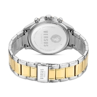 45mm Chrono Lion Two-Tone Silver & Gold Mens Watch With Green Dial By VERSACE image